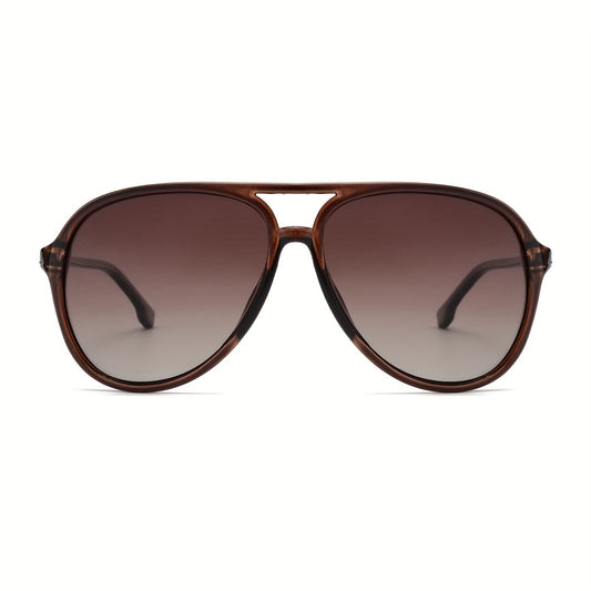 VIVIENFANG Retro Polarized Sunglasses TR90 Gradient Lenses UV Protection