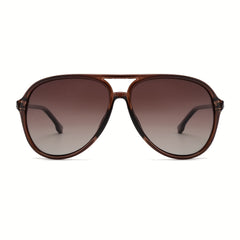 VIVIENFANG Retro Polarized Sunglasses TR90 Gradient Lenses UV Protection