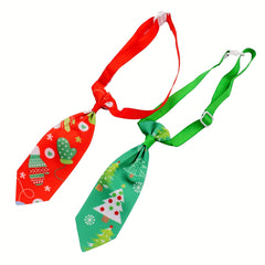 Christmas Pet Dress Up Collar Cartoon Dog Bow Tie