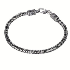 Vintage Silver Stainless Steel Men's Bracelet Knight Street Party Jewelry