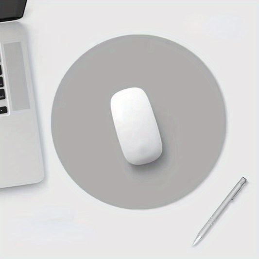 Solid Round Non-slip Mouse Pad for Students Office Computer Laptop