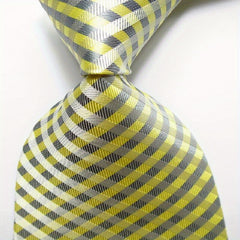 Green Golden Jacquard Woven Men's Tie Necktie Set