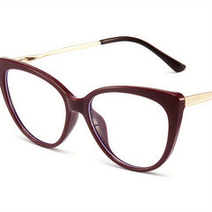 Anti Blue Light Cat Eye Glasses Metal TR90 Frame
