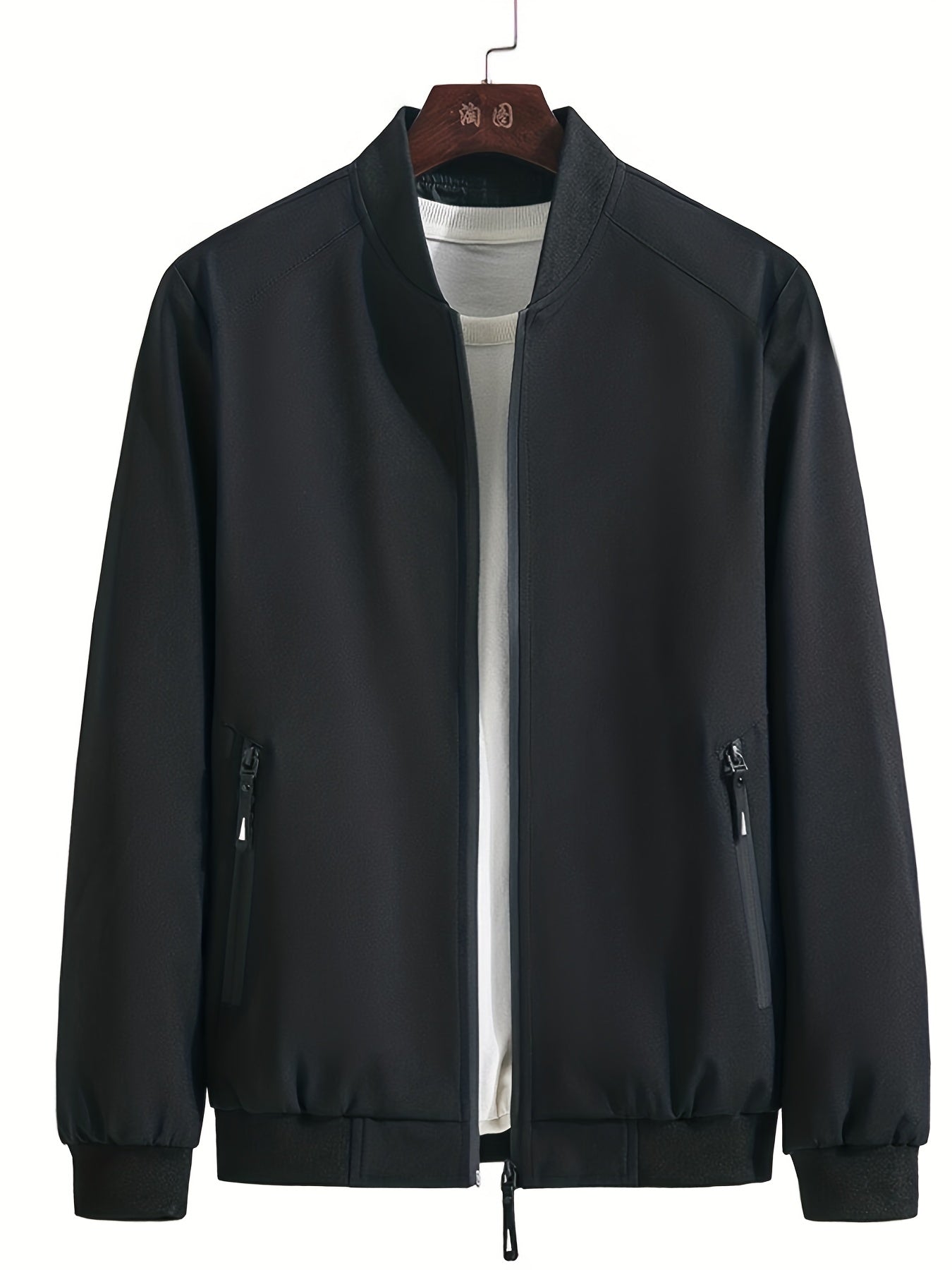 Men's Fleece Casual Loose Baseball Jacket