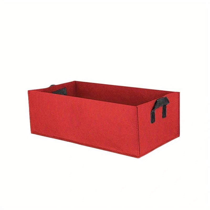 Rectangular Felt Planting Basin Fabric Planting Bag for Outdoor Garden