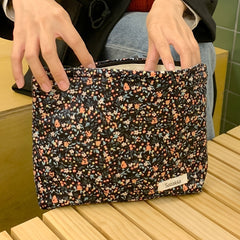 Floral Makeup Bag Large Capacity Travel Toiletry Bag Waterproof