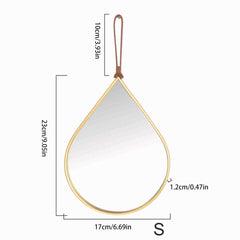 Teardrop Decorative Wall Mirror for Bedroom Entry Vanity Bathroom