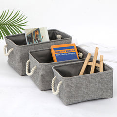 Modern Linen Storage Basket for Books or Toys