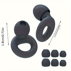 Soft Ear Plugs Noise Reduction Reusable Silicone 4 Pairs Tips XS