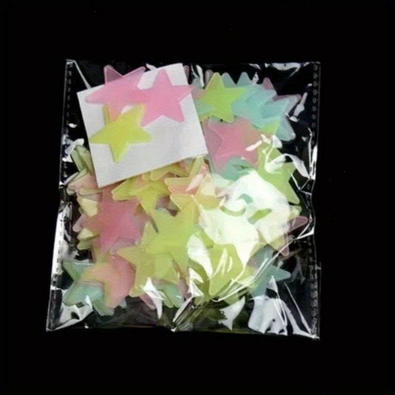 100pcs Star Luminous Stickers for Kids' Room Decor