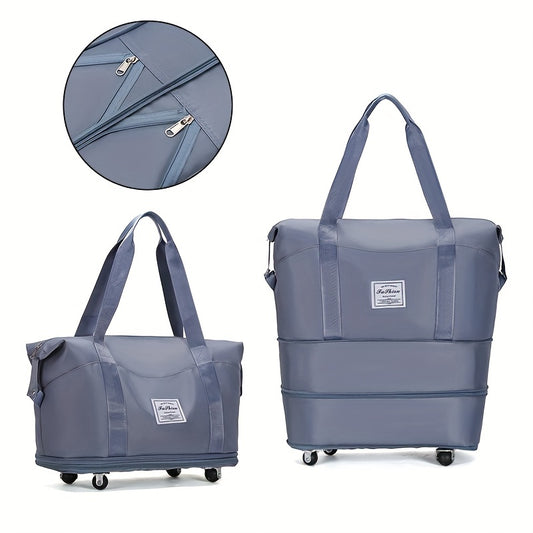 Foldable Travel Duffle Bag With Wheels Large Capacity Lightweight