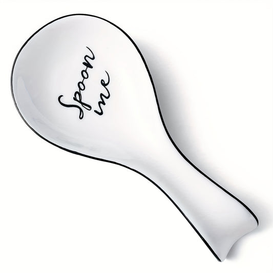 Ceramic Spoon Rest For Stove Top Porcelain Spoon Holder Large Utensil Rest