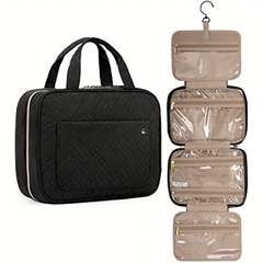 Travel Toiletry Bag with Hanging Hook Water Resistant Makeup Cosmetic Organizer