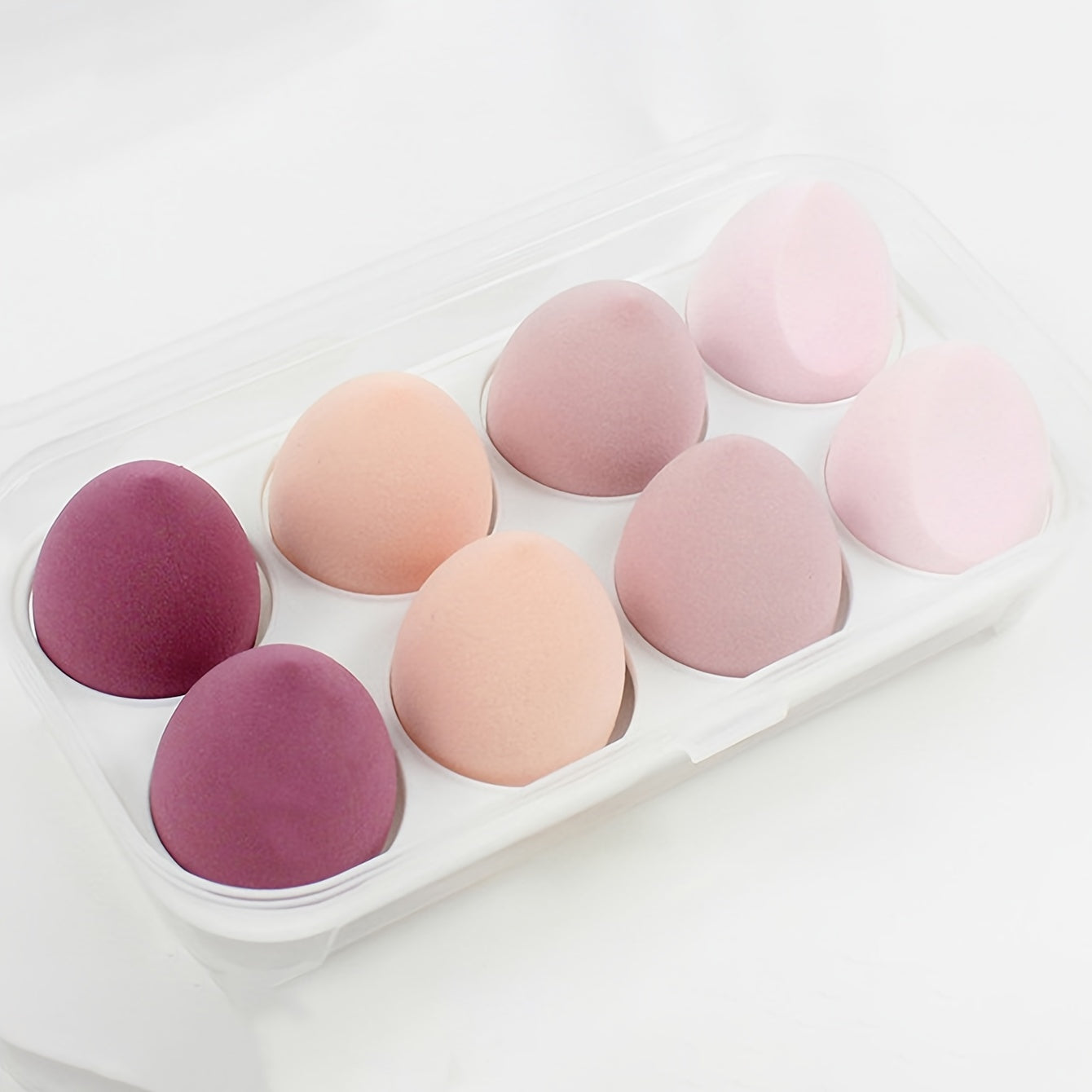 8PCS Multicolor Makeup Sponges Foundation Blush Beauty Sponges Puff Set