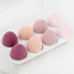 8PCS Multicolor Makeup Sponges Foundation Blush Beauty Sponges Puff Set