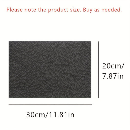 1pc Self-adhesive Faux Leather Car Seat Patch