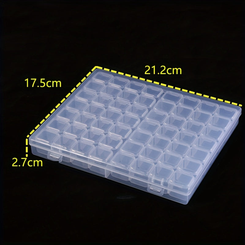 DIY Diamond Painting Storage Box with 56 Grids - Keep Nails and Parts Organized