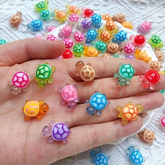 DIY Luminous Mini Turtle Statue - Glow in the Dark Resin Toy