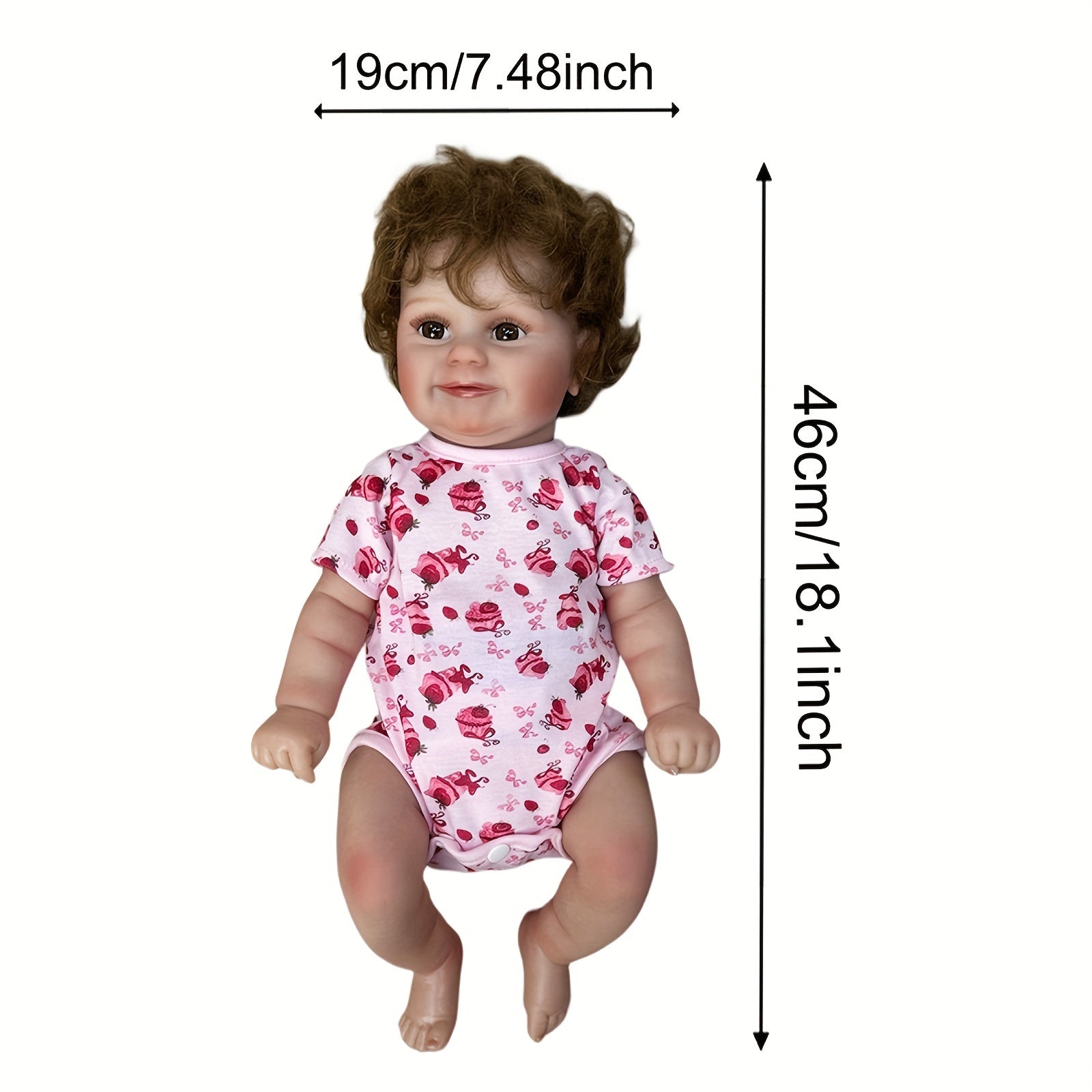 Adorable Maddie Reborn Doll with Rooted Hair - Waterproof Soft Touch Vinyl