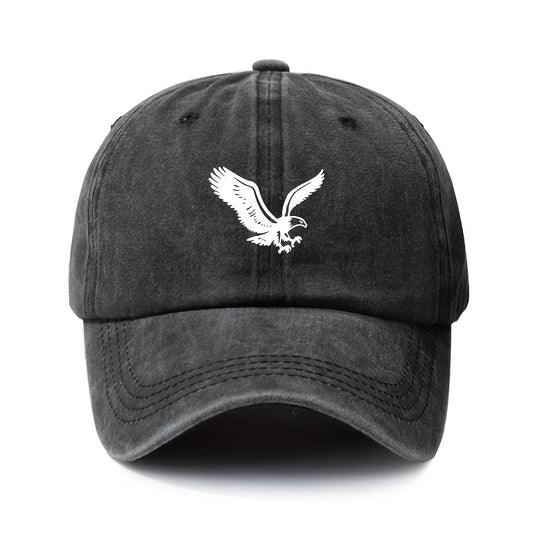 Unisex Eagle Printed Retro Baseball Cap Adjustable Sunscreen Hat