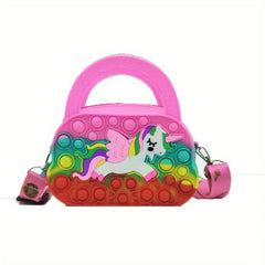 Pony Handbag Silicone Coin Purse Bubble Toy Girls