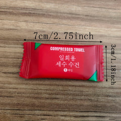 10pcs Compressed Towel Disposable Face Towel Portable Thickened Facial Cleansing