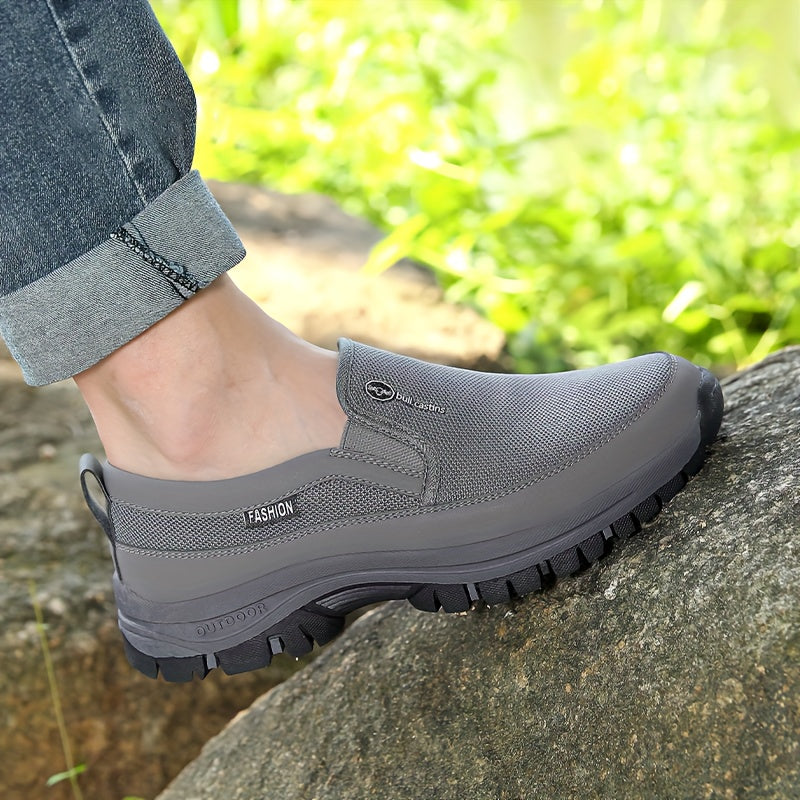 Men's Slip On Trekking Shoes Breathable Non Slip Sneakers