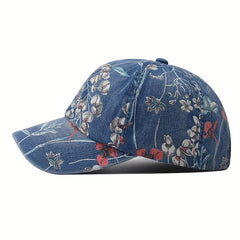 Casual Sunscreen Washed Print Cowboy Baseball Cap Hat