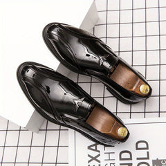 Women's PU Leather Slip On Soft Sole Oxfords