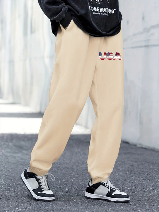 Pattern Printed Men s Trousers With Pockets Active Sweatpants