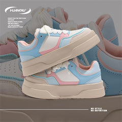 Women's Lace-up Round Toe Flatform Skate Shoes