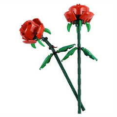 Building Blocks Rose Flower Potted DIY Toy For Children Gift