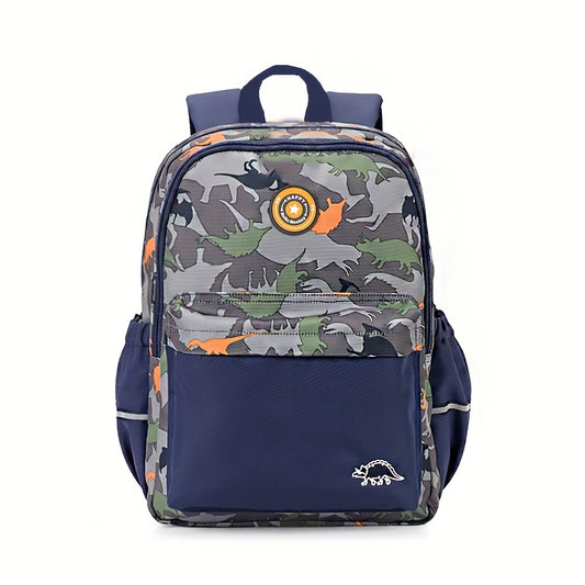 Kids Waterproof Backpack Large Capacity Dinosaur Schoolbag