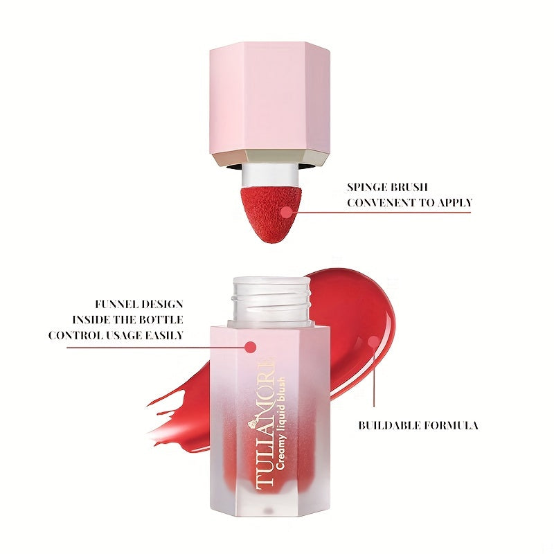 Moisturizing Liquid Blush Stick Lip Eye Cheek Natural Look Long Lasting