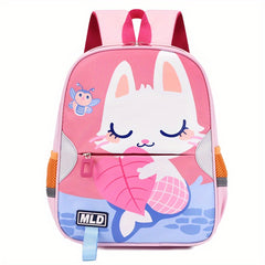 Kids Unicorn Printed Backpack Large Capacity Lightweight Casual Travel Bag
