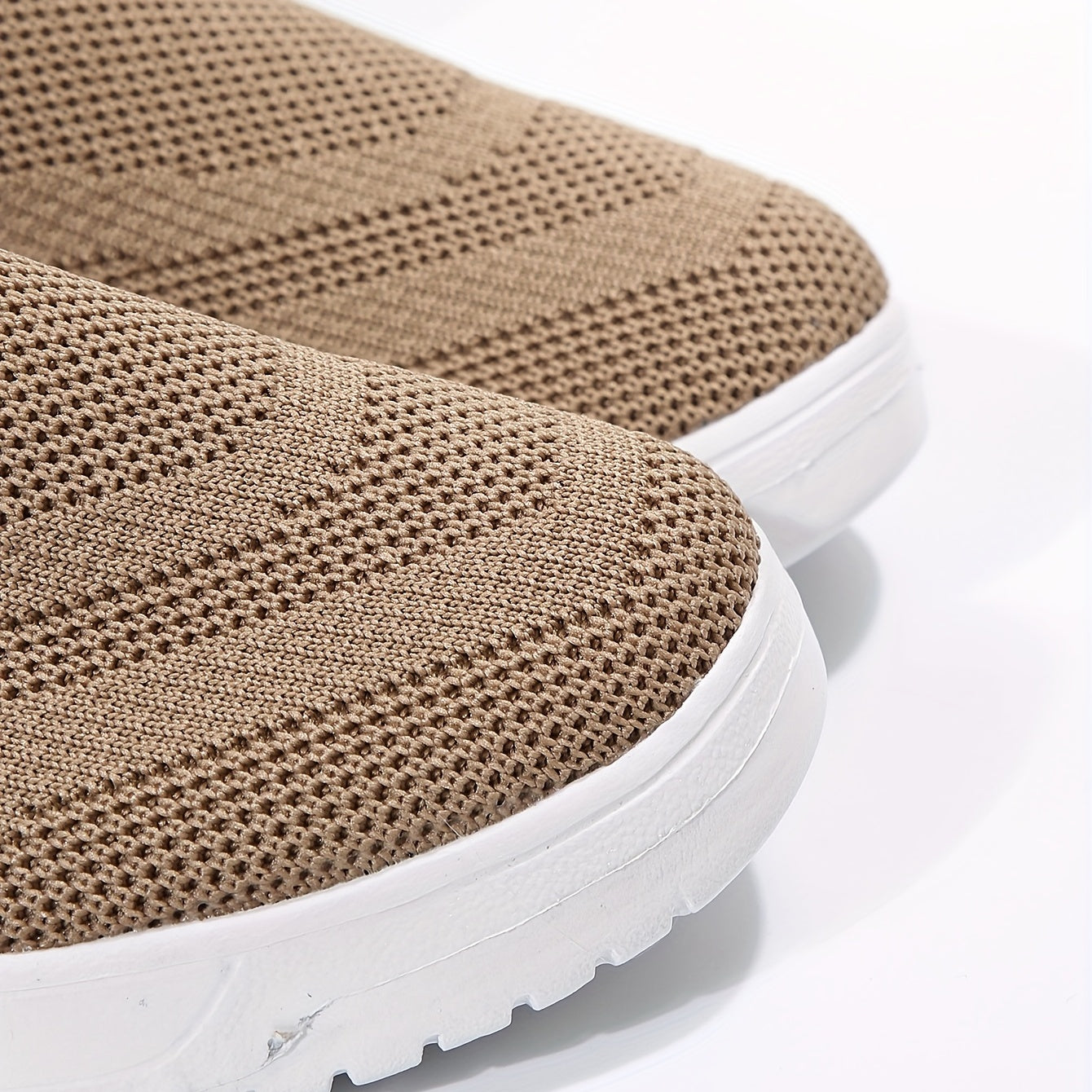 Women's Knit Woven Slip-On Sneakers Lightweight Sporty Shoes