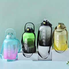 3000ml Gradient Water Cup Sports Double Drink Bouncing Kettle