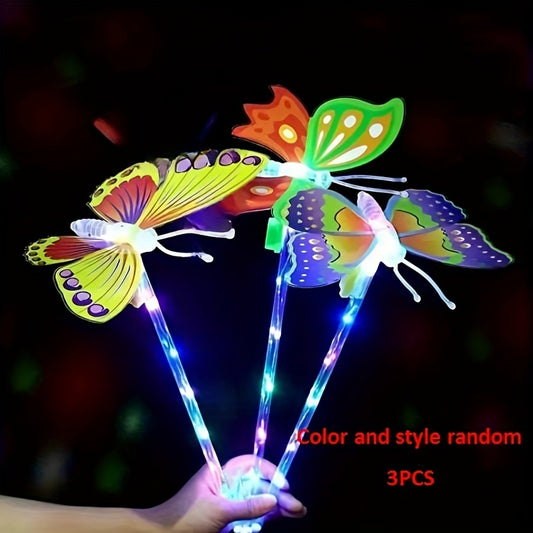 Christmas Flashing Butterfly Fairy Wand - Magic Wand Toy for Classmates