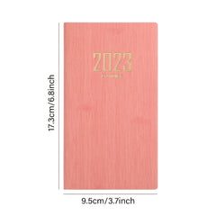 A6 Leather Daily Planner Notebook 60 Sheets