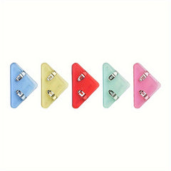 Transparent Triangular Paper Clip for Exams and Documents