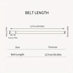 Men's Stripe Pattern Nylon Webbing Belt with Auto Slip Buckle