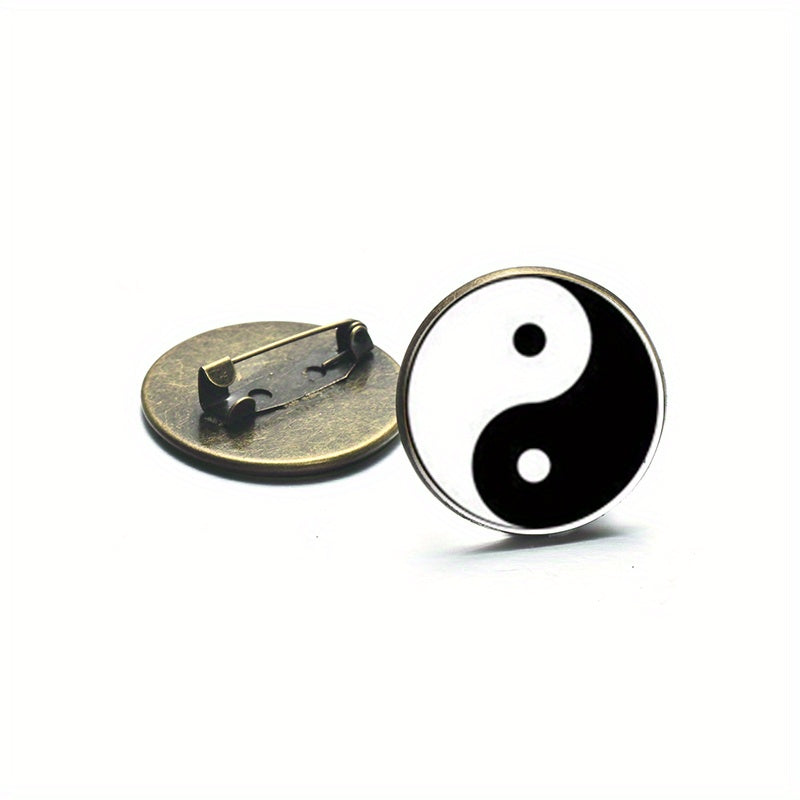 Yin Yang Brooch Yin Yang Jewelry Hypoallergenic Brooch Pins
