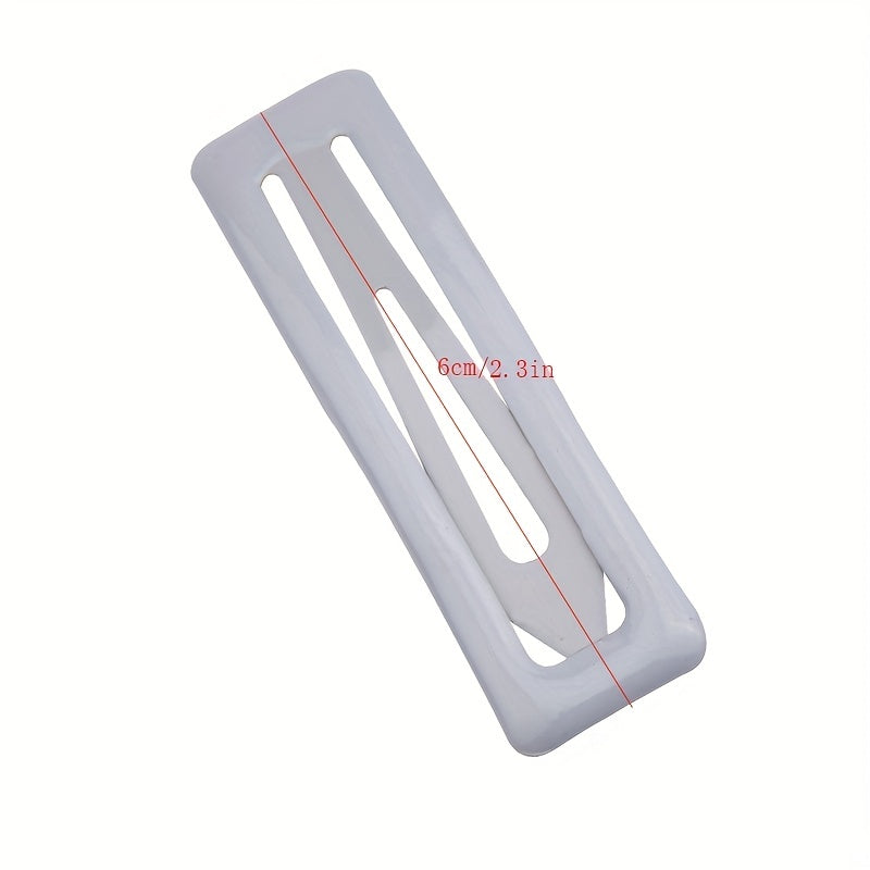 10pcs Minimalist Solid Hair Clip Non Slip Hair Accessory