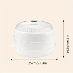 1pc Microwave Steamer Plastic Cooker For Kitchen Gadgets