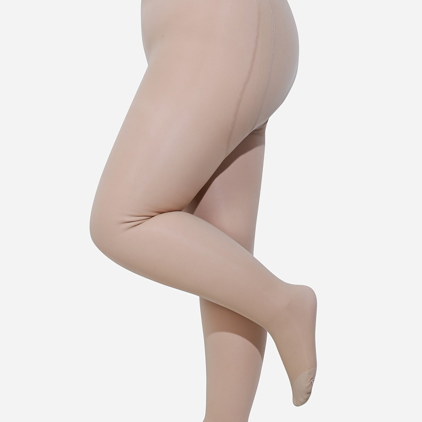  Double Layered Button Detail Tummy Control Stockings