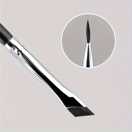 2pcs Eyeliner Brush Ultra Thin Flat Eyebrow Brush