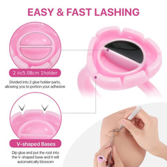 100 pcs Smart Glue Ring Cups for Eyelash Extensions