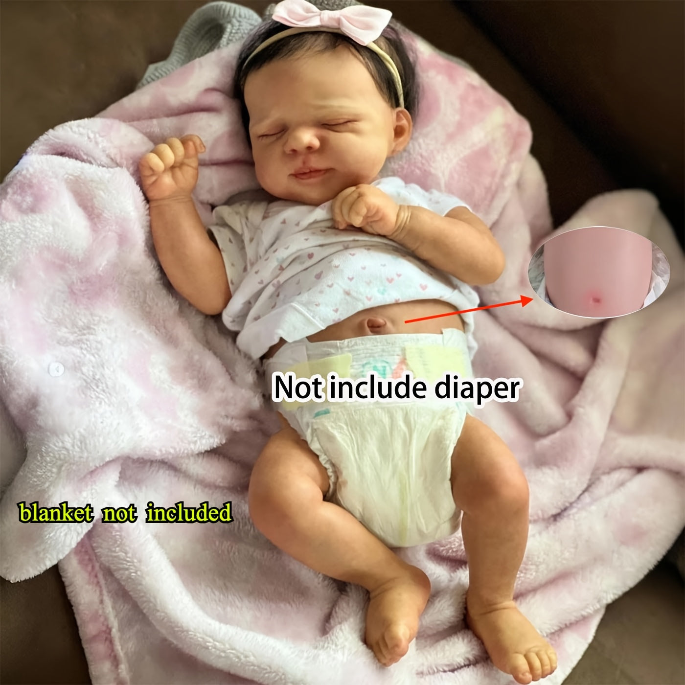 Realistic Sleeping Reborn Baby Doll with 3D Veins - Perfect Gift