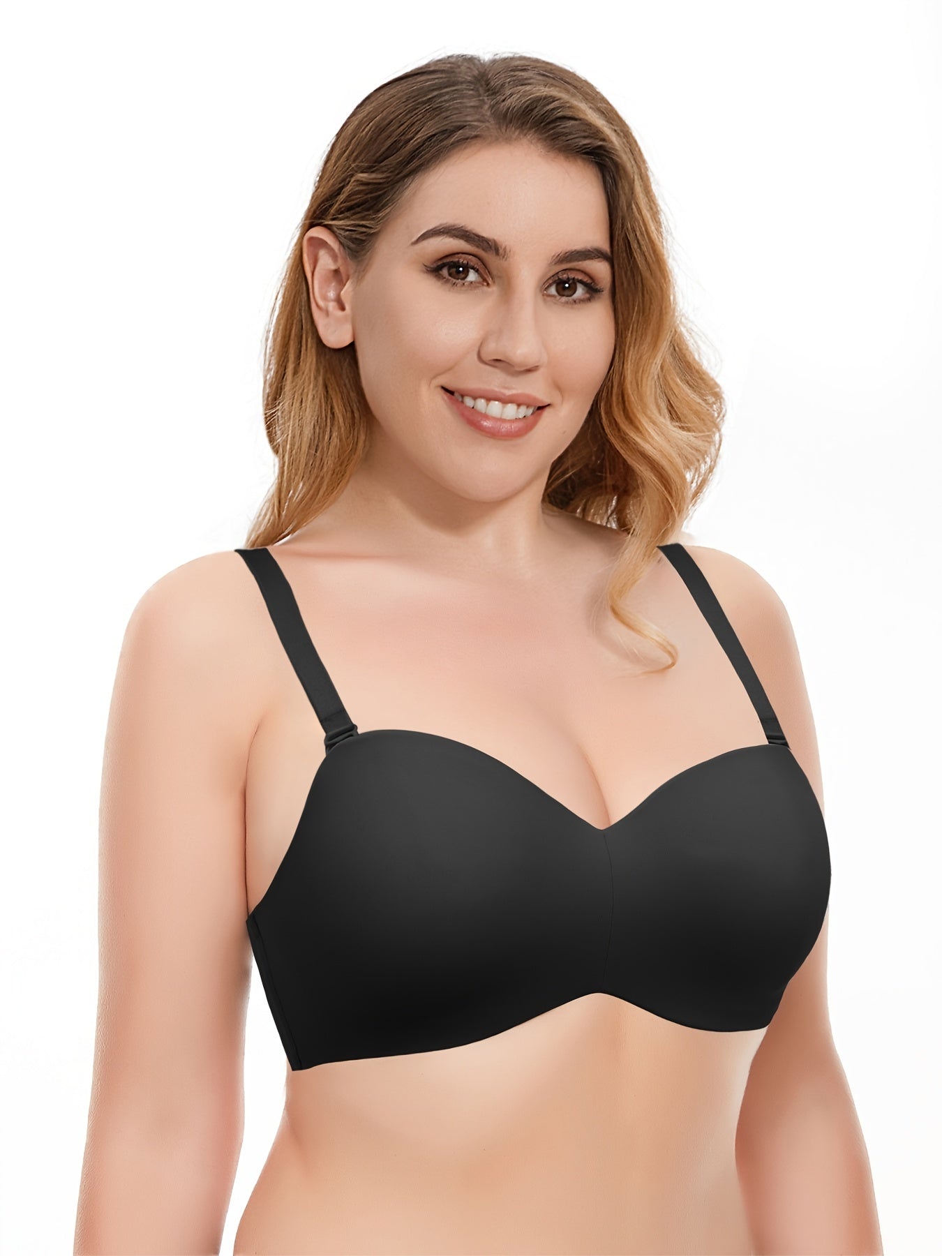  Strapless Bandeau Bra Push Up Non Padded Bralette