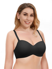  Strapless Bandeau Bra Push Up Non Padded Bralette